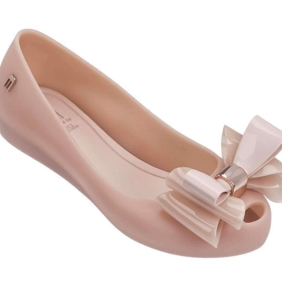 Melissa Shoes Pink Twin Bow Flats Poshmark